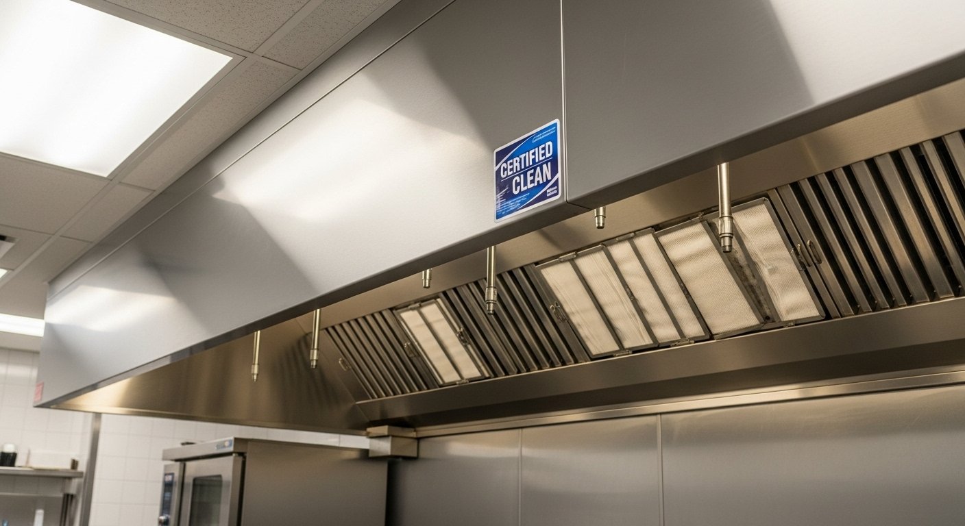 Kitchen Exhaust System Cleaning service in a commercial kitchen