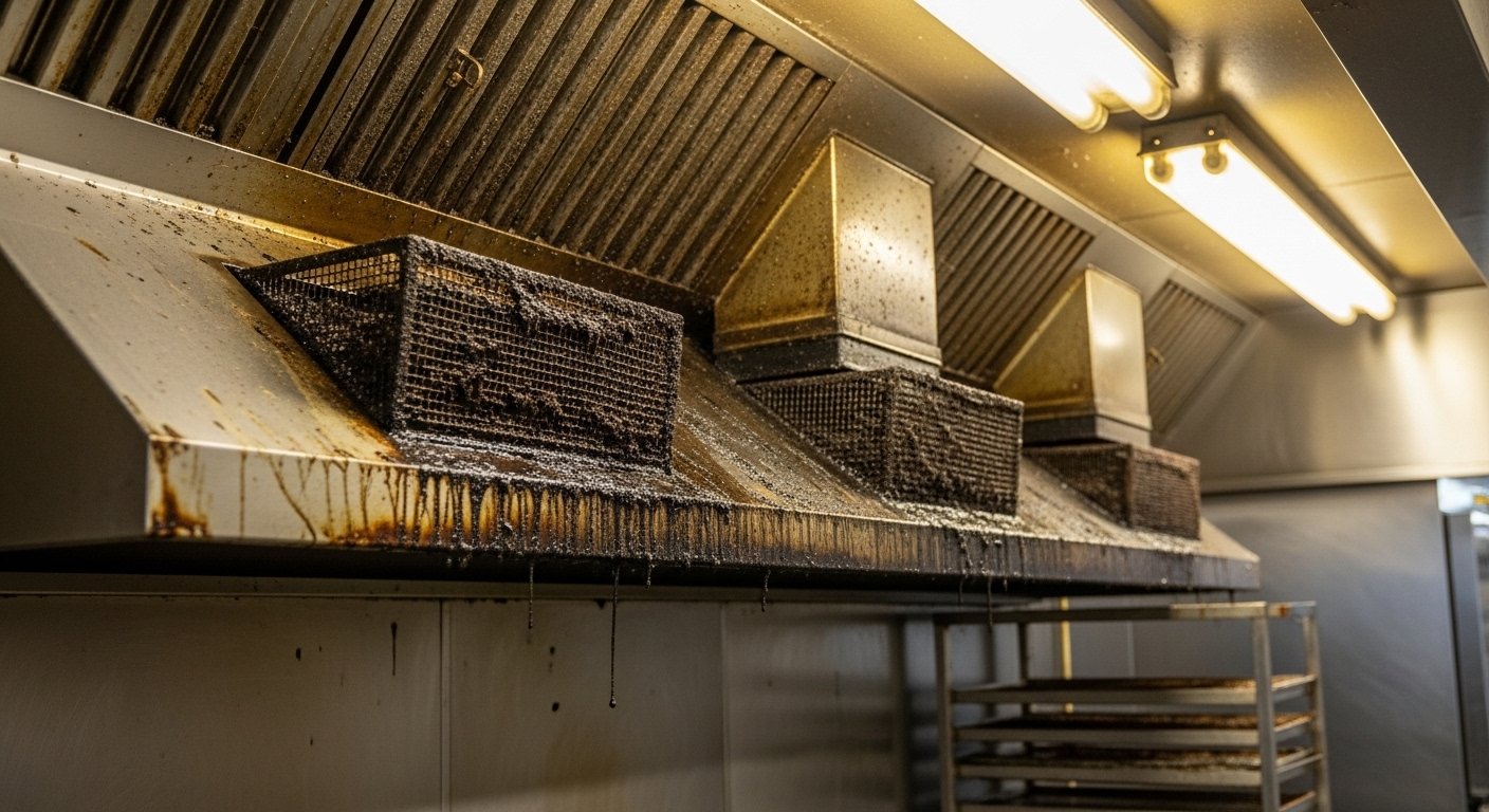 Health Department Violation for Hood System issue in a commercial kitchen exhaust system
