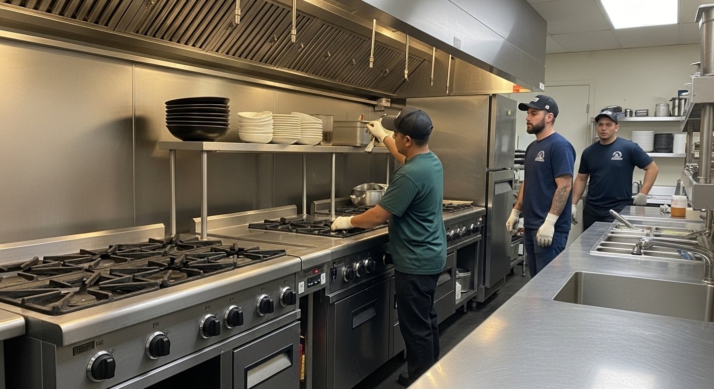 Excessive Grease in Ductwork issue in a commercial kitchen exhaust system