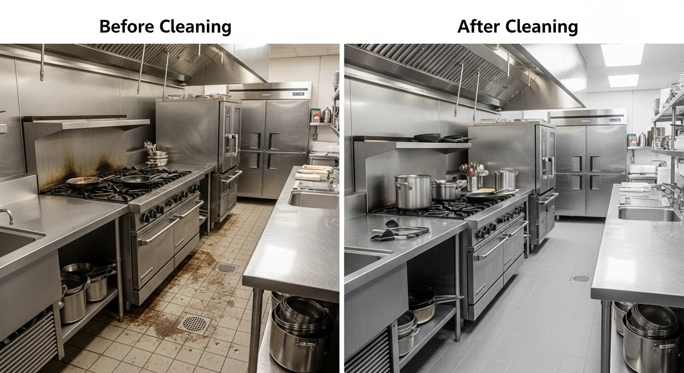 Restaurant Hood Cleaning Cost in Westchester County article image showing commercial kitchen compliance and cleaning